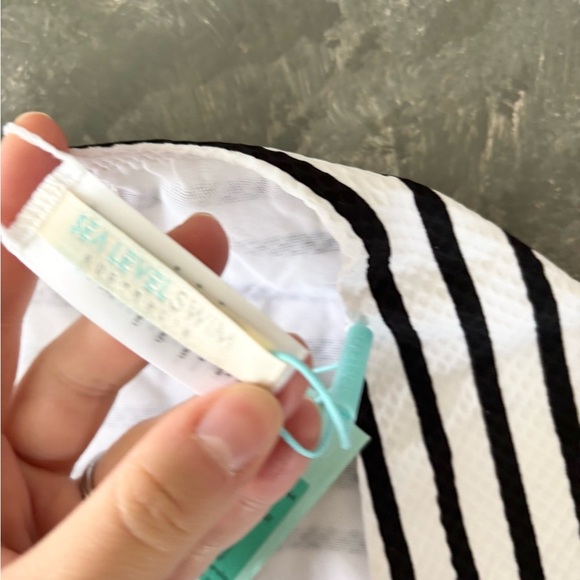 Sea Level swim high waist striped bottom size US 12 new - Picture 4 of 7